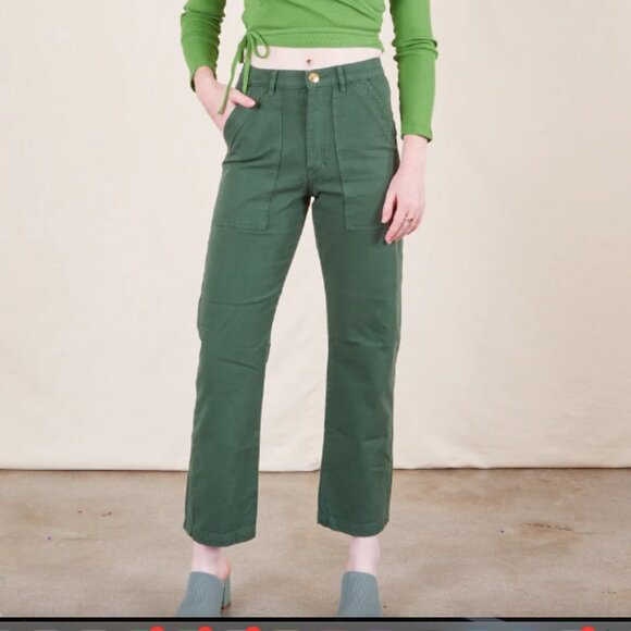 Big Bud Press Green Cropped Pants Size small petite - Picture 1 of 3